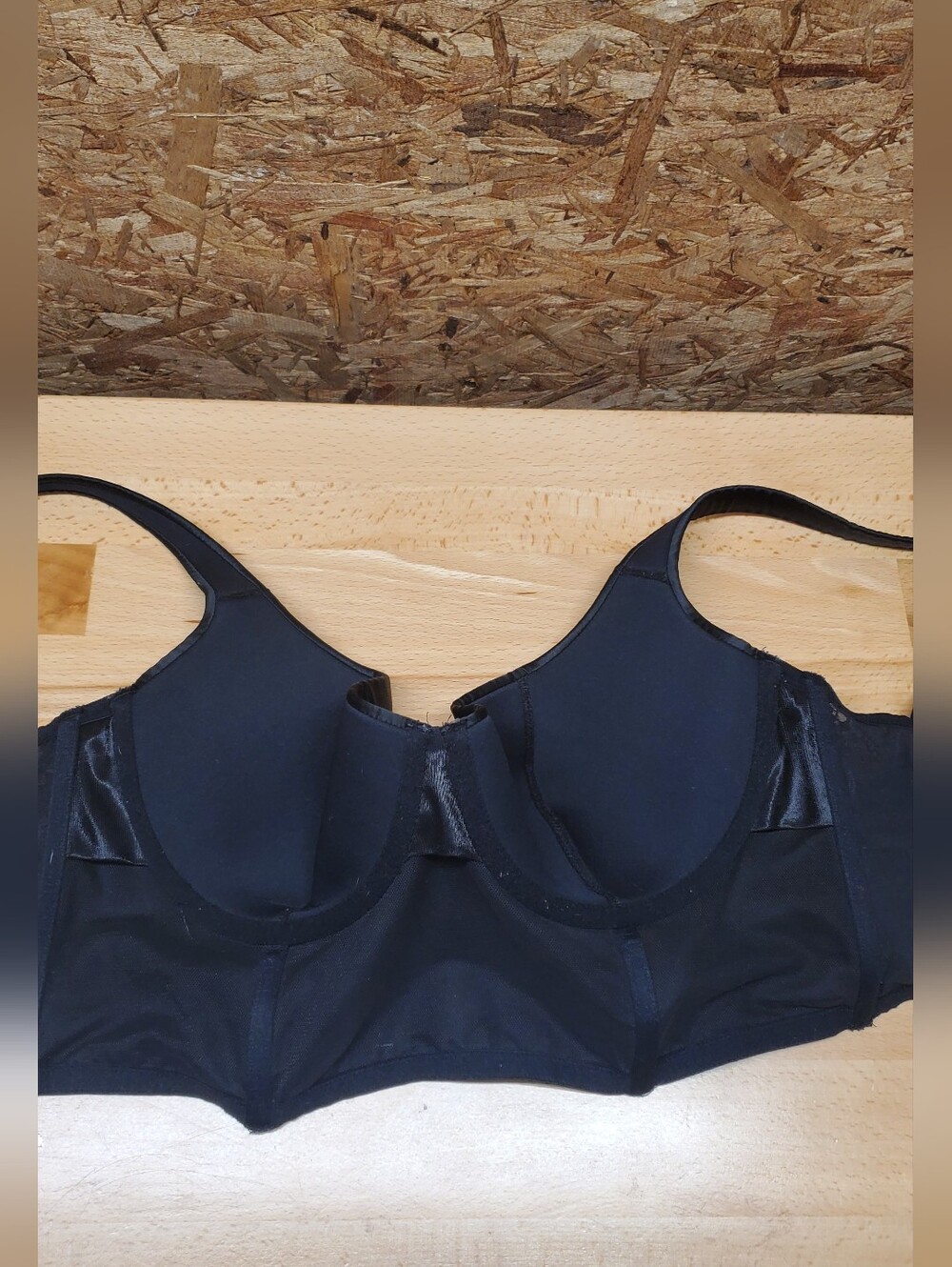 Victoria's Secret- Very Sexy Black Satin Longline Bustier Bra- 32DD - Picture 6 of 7